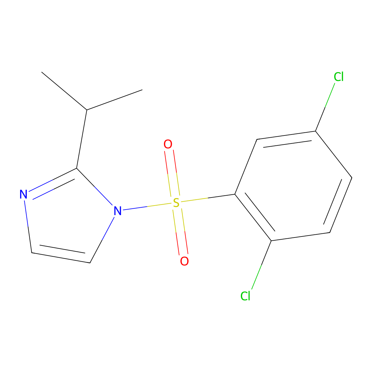 1-[(2,5-dichlorophenyl)sulfonyl]-2-isopropyl-1H-imidazole molecular structure, CAS 324777-89-1