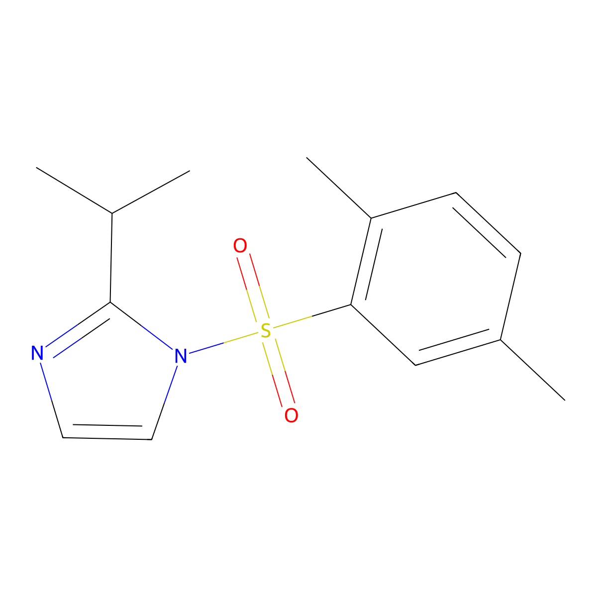 1-(2,5-Dimethylphenyl)sulfonyl-2-propan-2-ylimidazole molecular structure, CAS 324777-96-0