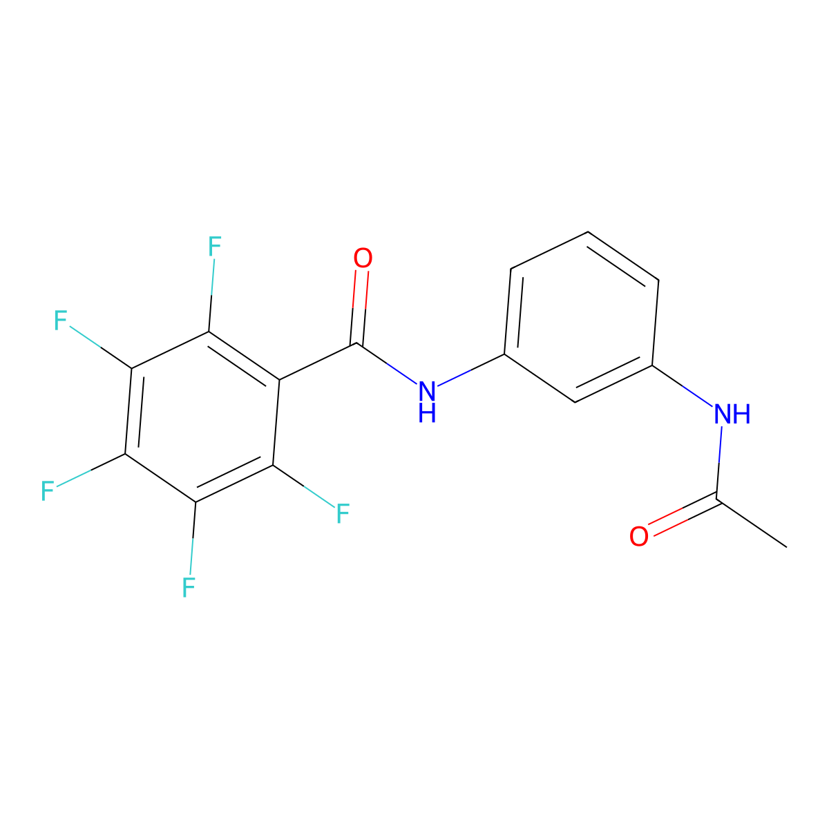 N-(3-acetamidophenyl)-2,3,4,5,6-pentafluorobenzamide molecular structure, CAS 324779-22-8