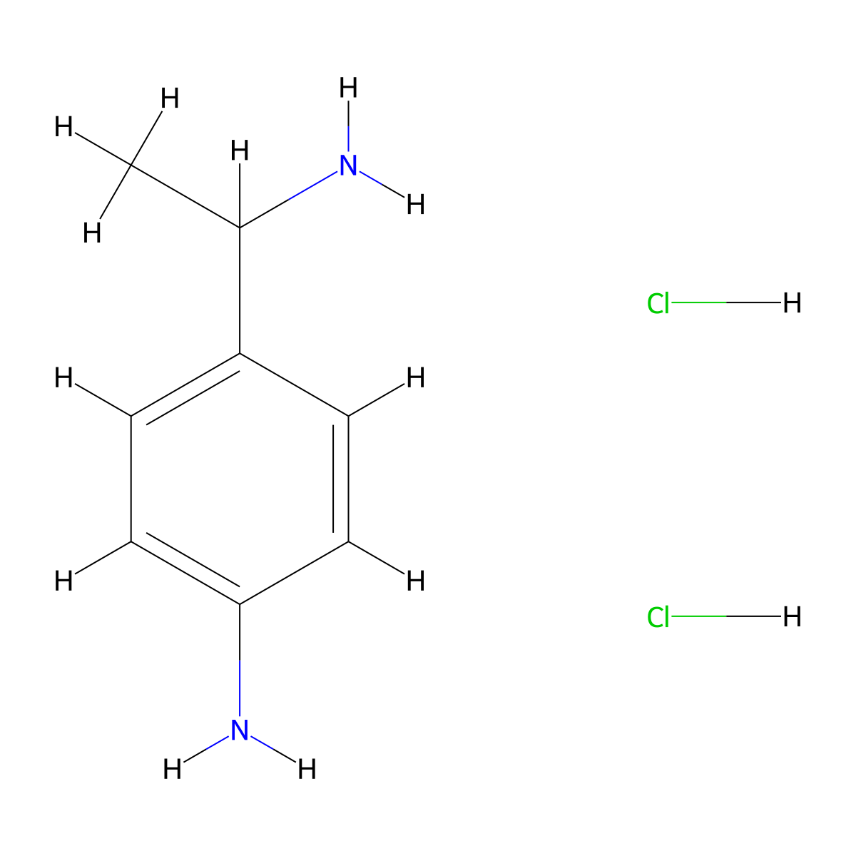 4-(1-Amino-ethyl)-phenylamine dihydrochloride molecular structure, CAS 32478-67-4