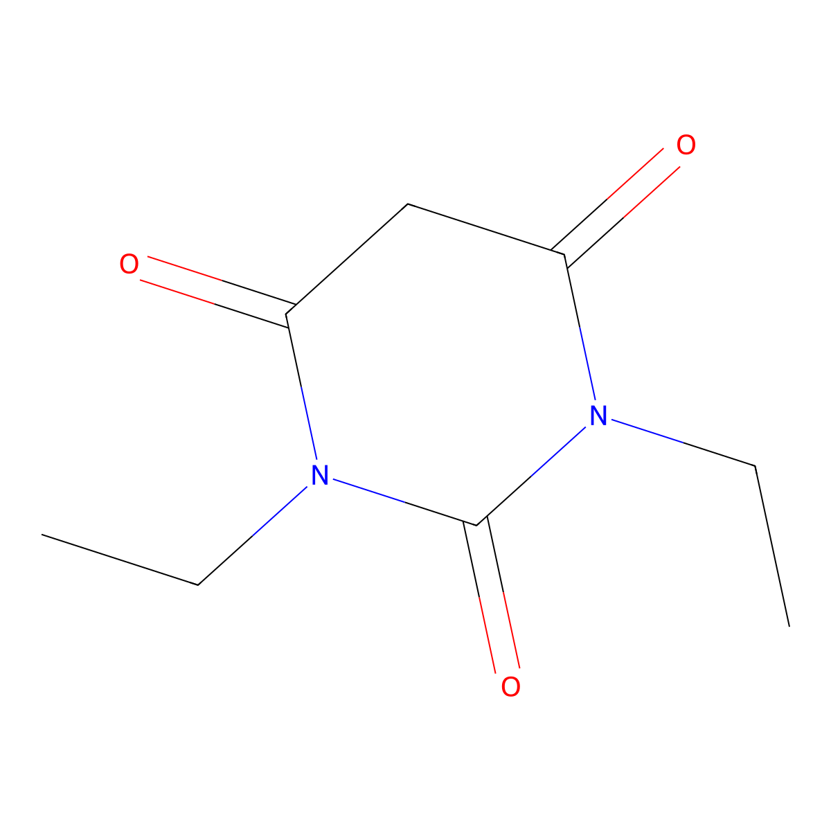 1,3-Diethylbarbituric acid molecular structure, CAS 32479-73-5