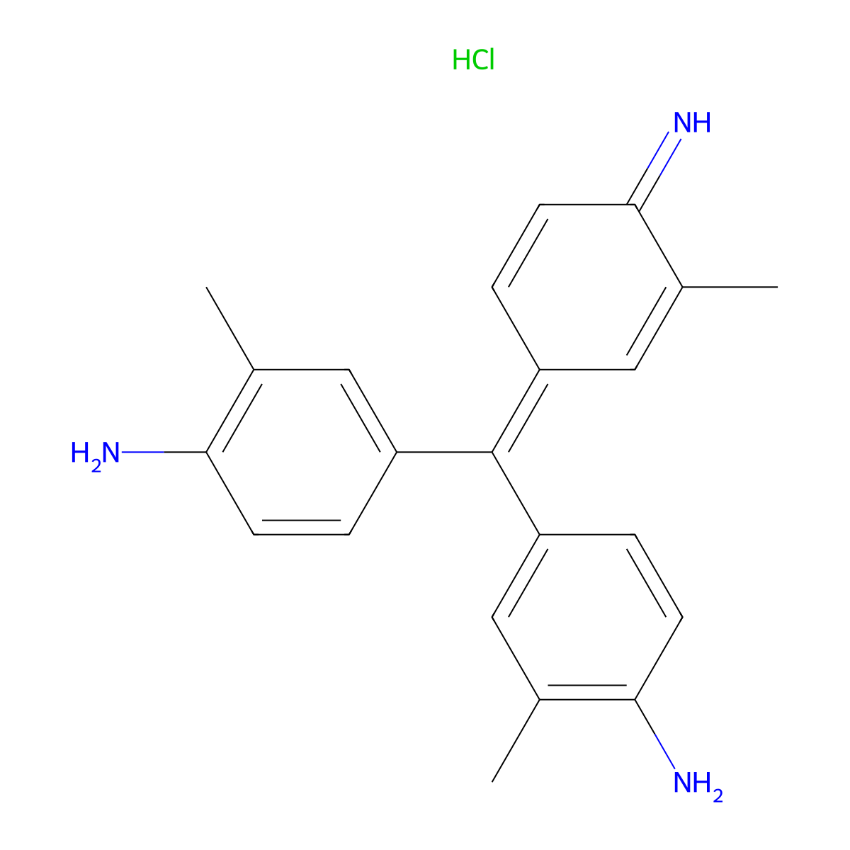 New Fuchsin molecular structure, CAS 3248-91-7