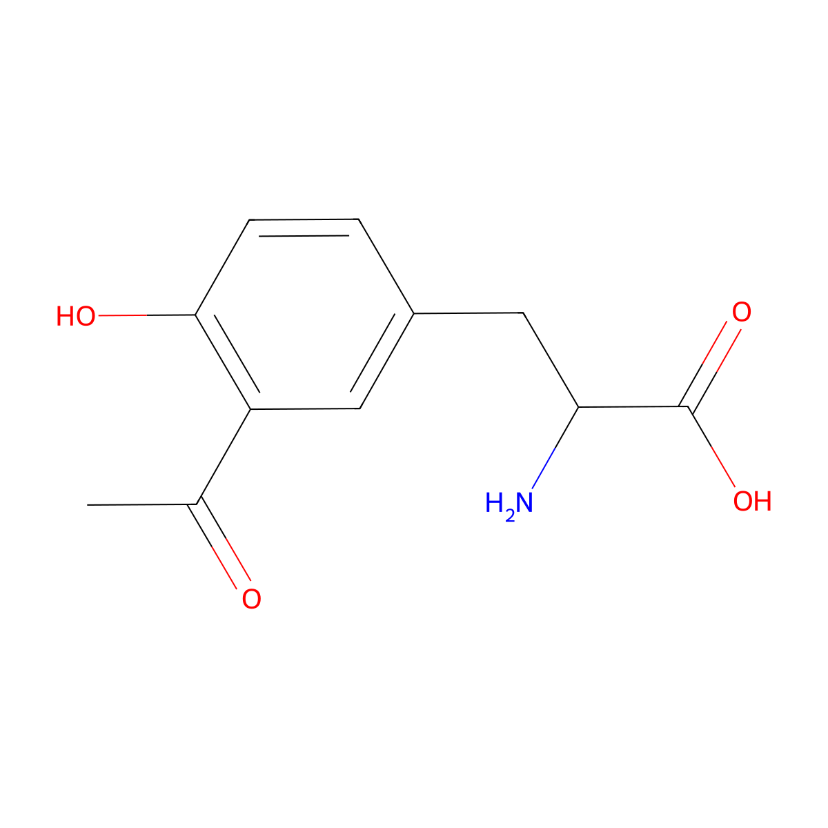 3-Acetyl-L-tyrosine molecular structure, CAS 32483-30-0