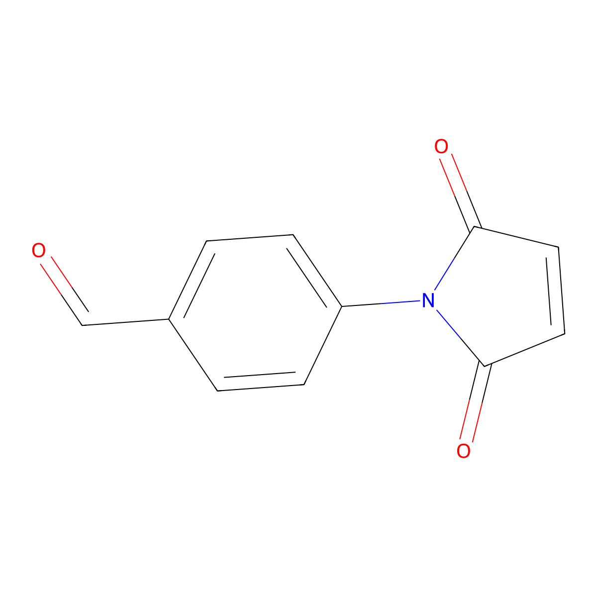 4-(2,5-dioxo-2,5-dihydro-1H-pyrrol-1-yl)benzaldehyde molecular structure, CAS 32487-80-2