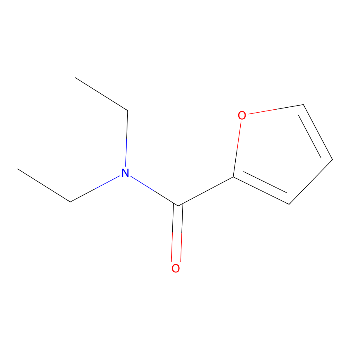 N,N-diethylfuran-2-carboxamide molecular structure, CAS 32488-17-8