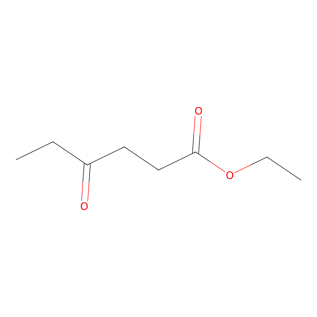 Ethyl 4-oxohexanoate molecular structure, CAS 3249-33-0
