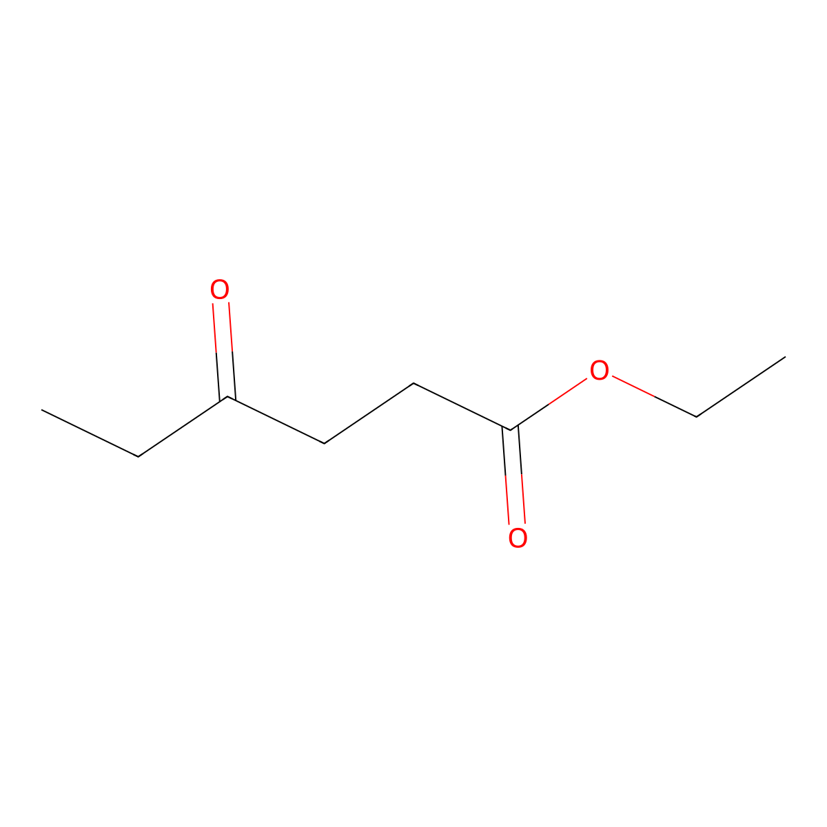 Ethyl 4-oxohexanoate molecular structure, CAS 3249-33-0