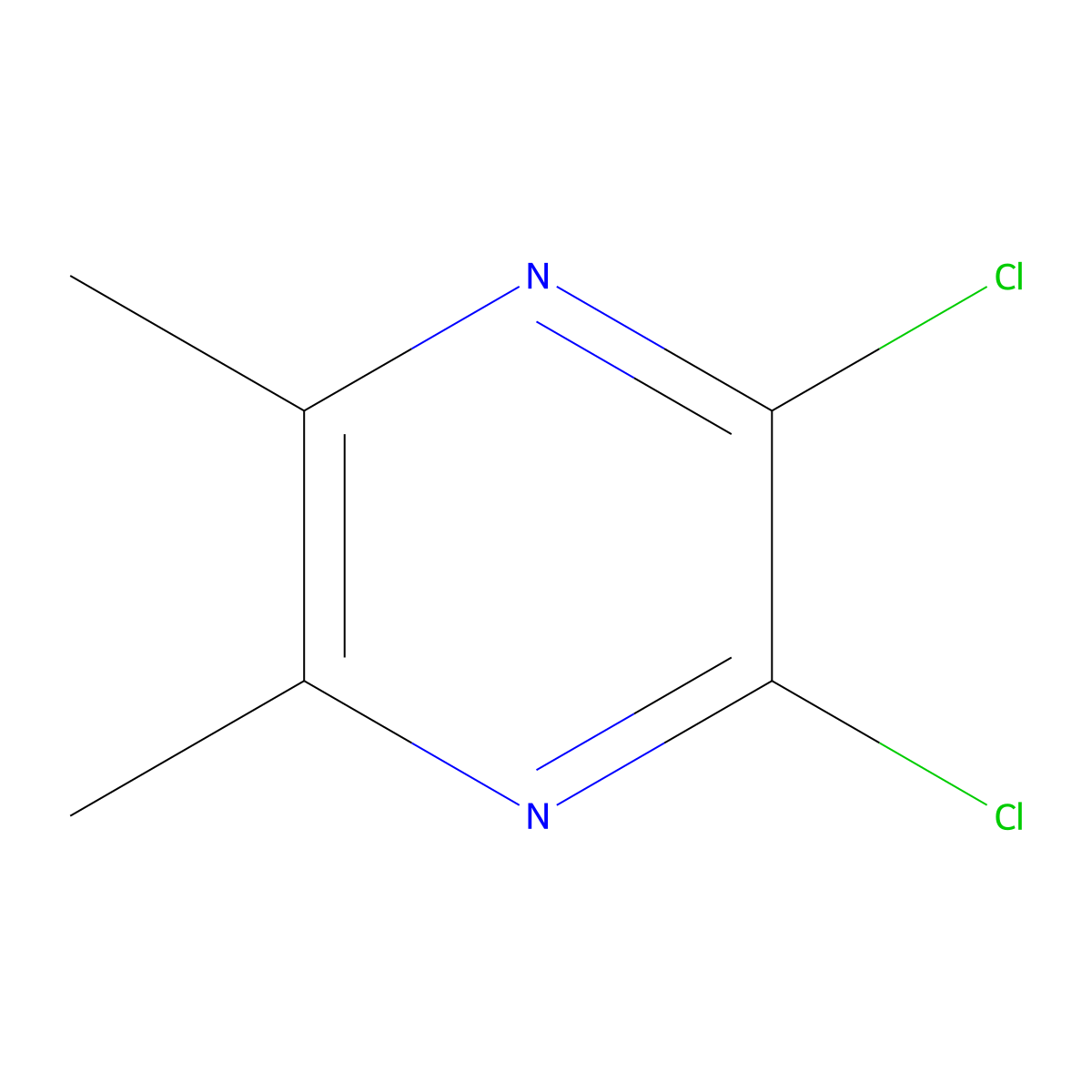 2,3-Dichloro-5,6-dimethylpyrazine molecular structure, CAS 32493-79-1