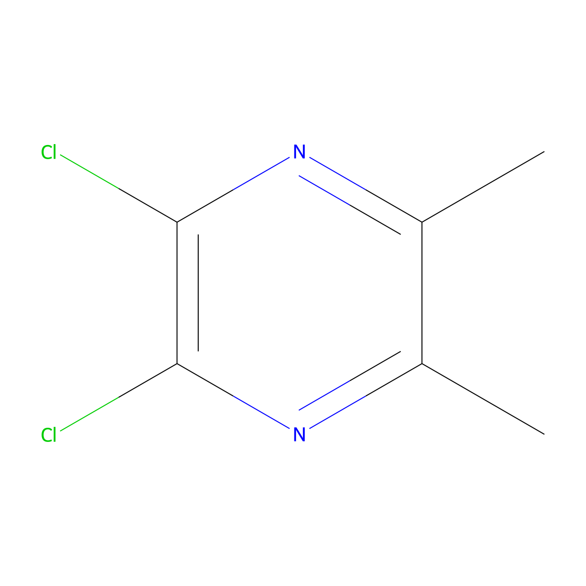 2,3-Dichloro-5,6-dimethylpyrazine molecular structure, CAS 32493-79-1