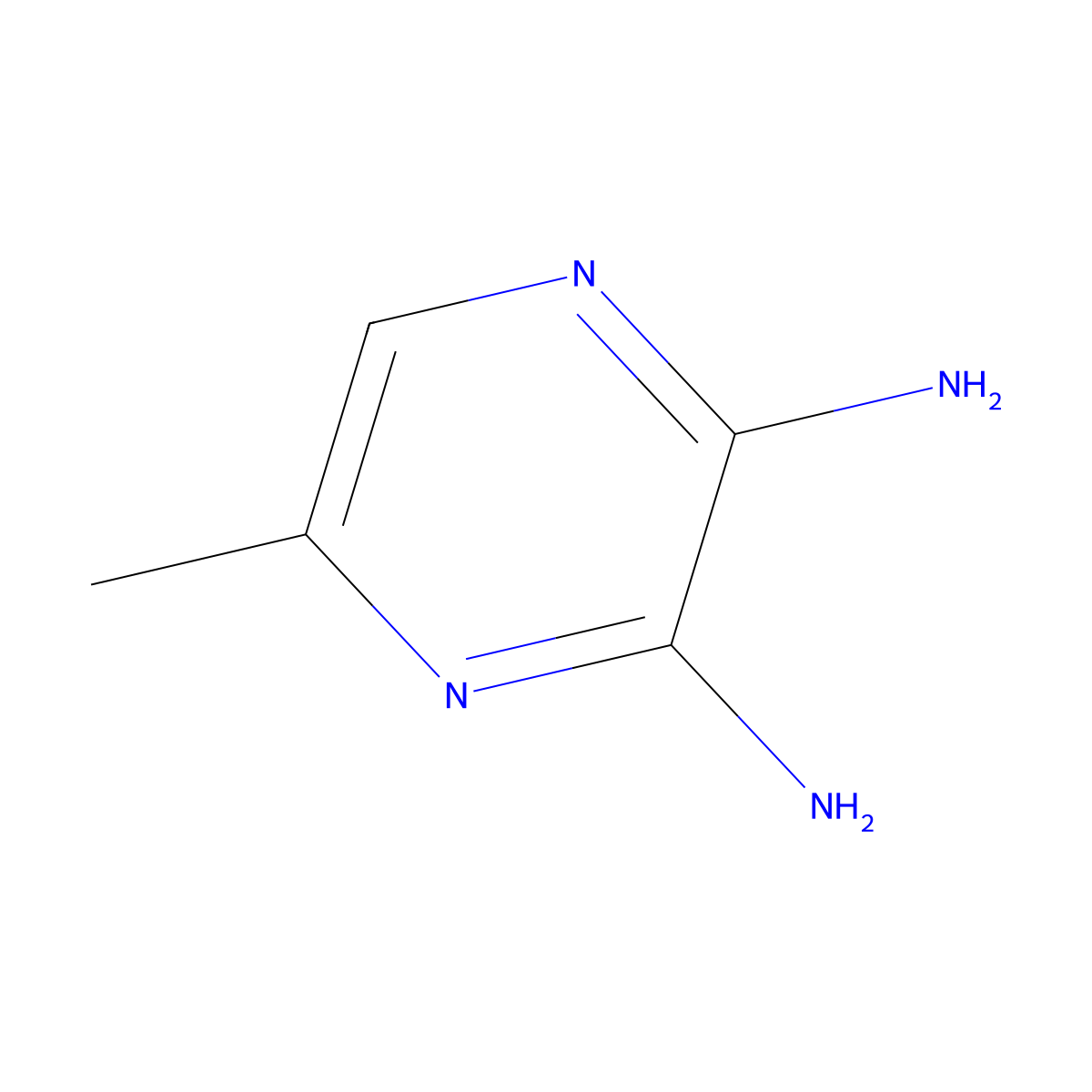 5-Methylpyrazine-2,3-diamine molecular structure, CAS 32493-82-6