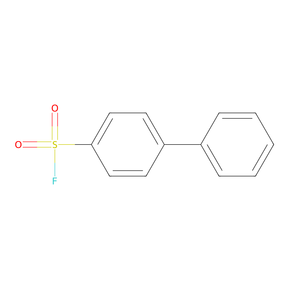 [1,1'-Biphenyl]-4-sulfonyl fluoride molecular structure, CAS 325-04-2