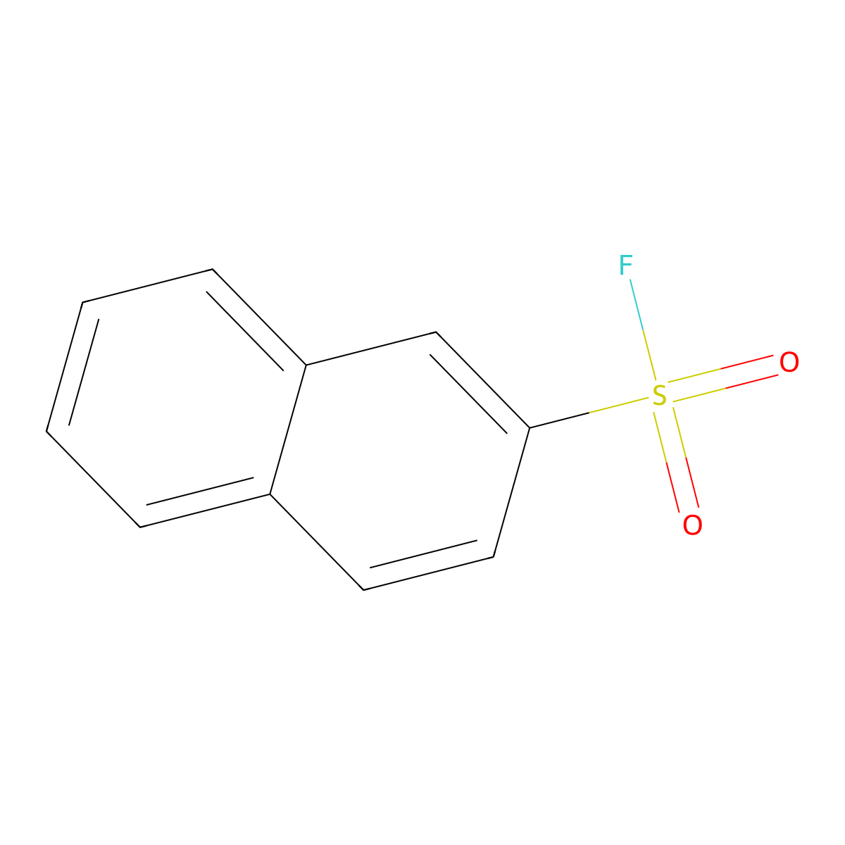 Naphthalene-2-sulfonyl fluoride molecular structure, CAS 325-12-2