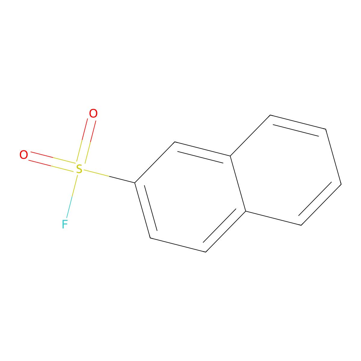 Naphthalene-2-sulfonyl fluoride molecular structure, CAS 325-12-2