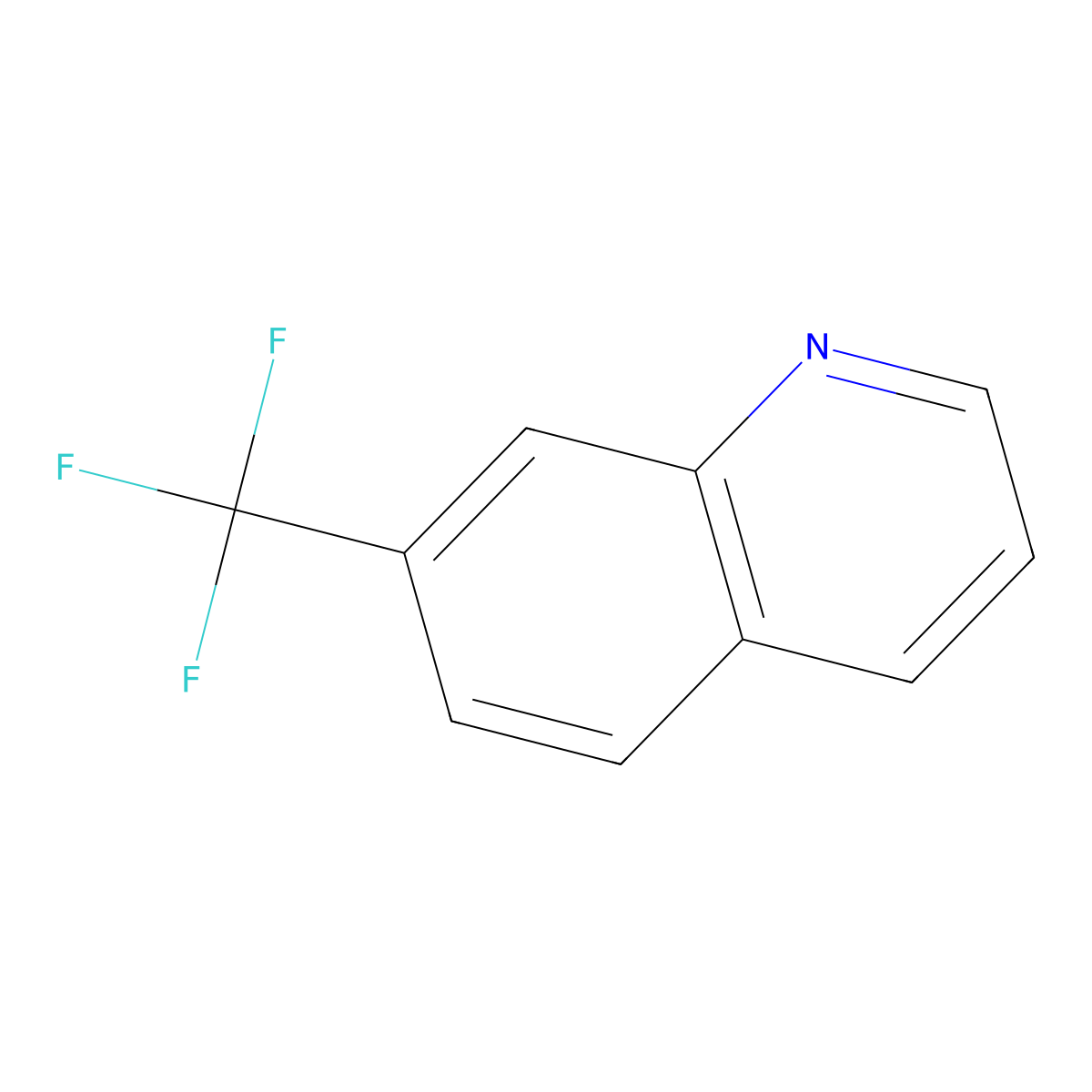 7-(Trifluoromethyl)quinoline molecular structure, CAS 325-14-4