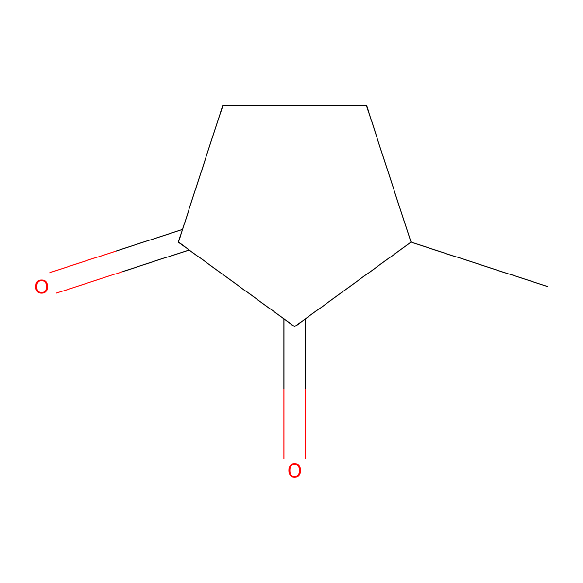 3-Methyl-1,2-cyclopentanedione molecular structure, CAS 3250-08-6