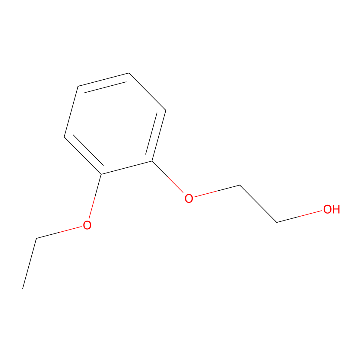 2-(2-Ethoxyphenoxy)ethanol molecular structure, CAS 3250-73-5