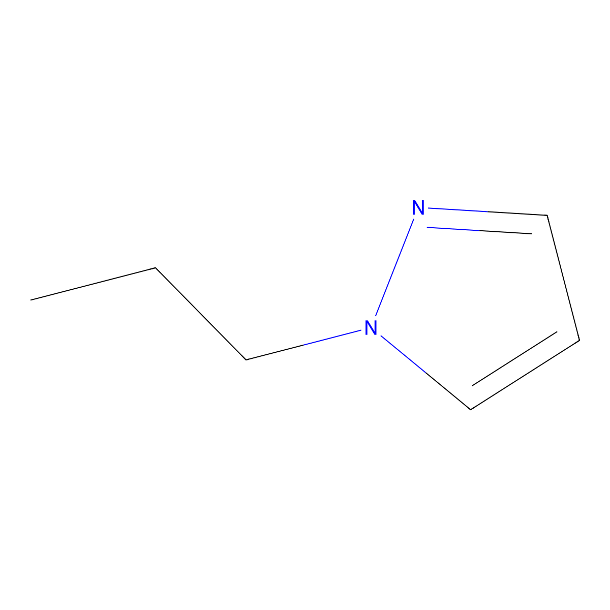 1-Propyl-1H-pyrazole molecular structure, CAS 32500-67-7