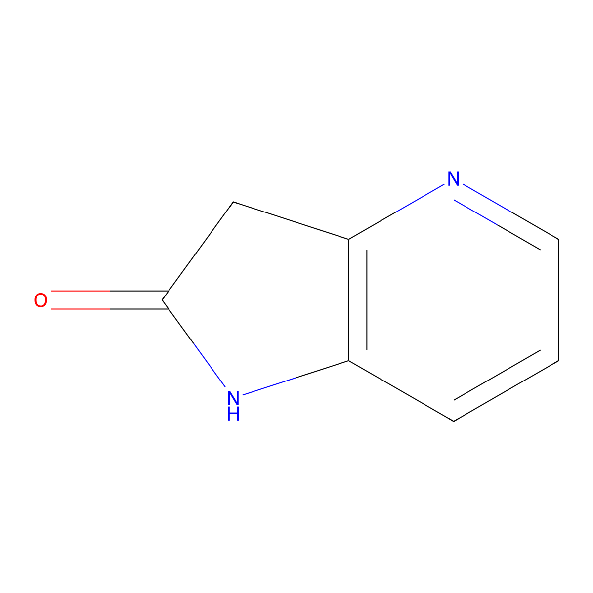 1,3-Dihydro-2H-pyrrolo[3,2-b]pyridin-2-one molecular structure, CAS 32501-05-6