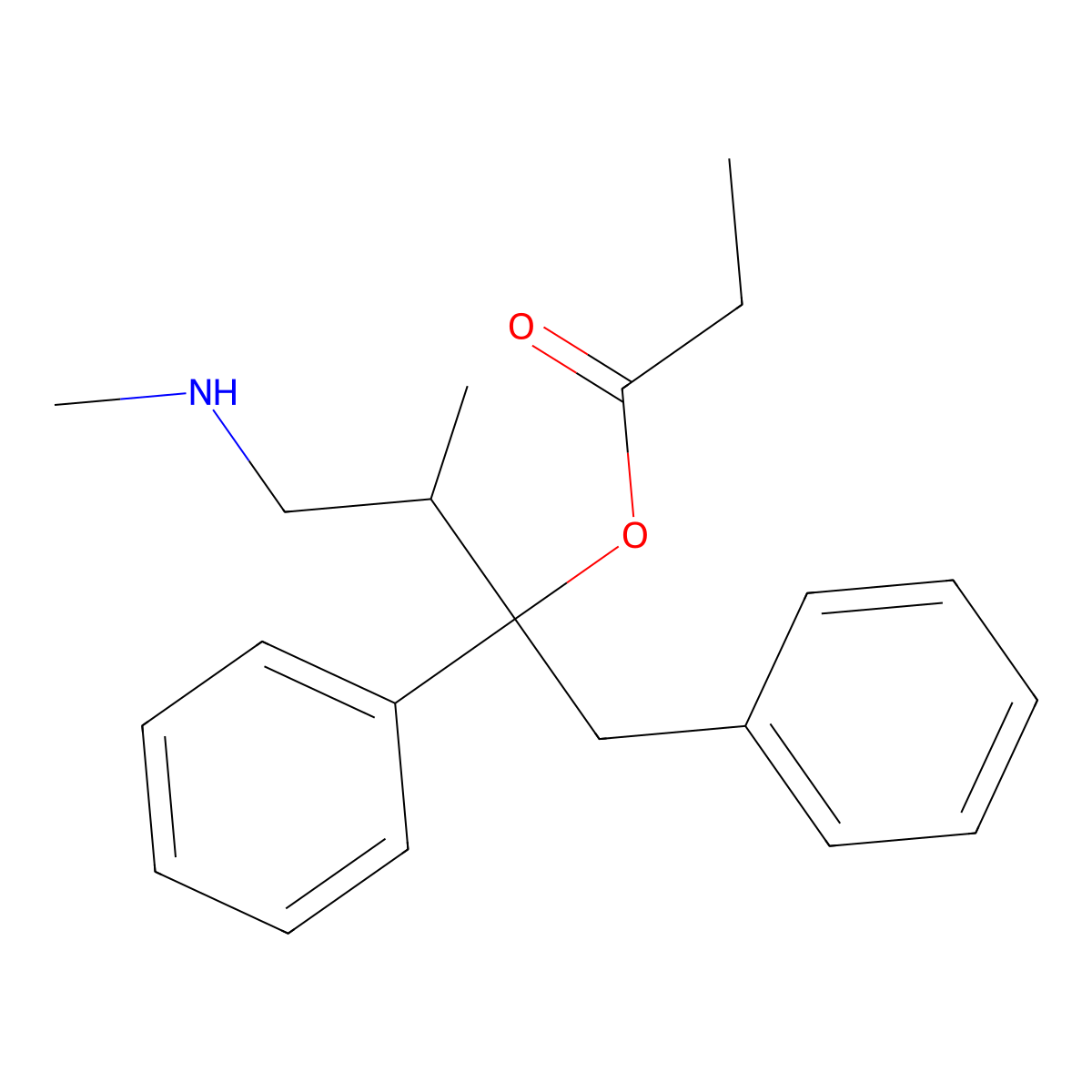 Norpropoxyphene molecular structure, CAS 32501-12-5