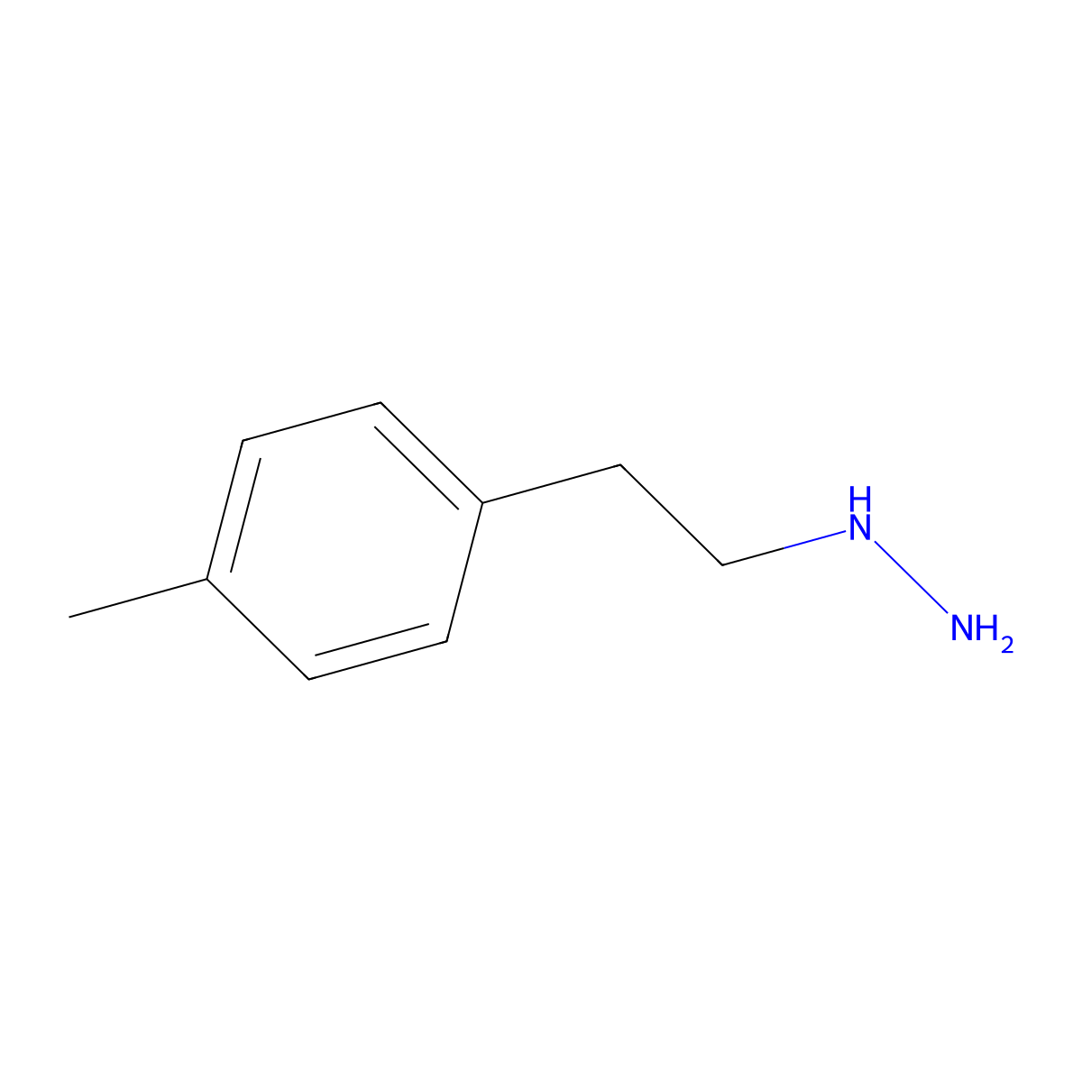 HYDRAZINE, (p-METHYLPHENETHYL)- molecular structure, CAS 32504-14-6