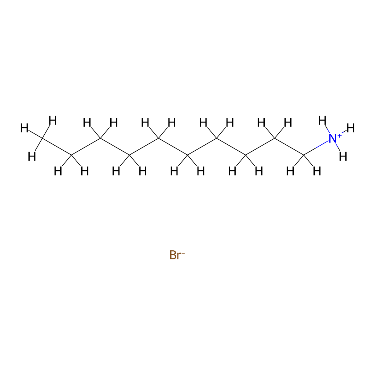 Decan-1-amine--hydrogen bromide (1/1) molecular structure, CAS 32509-44-7