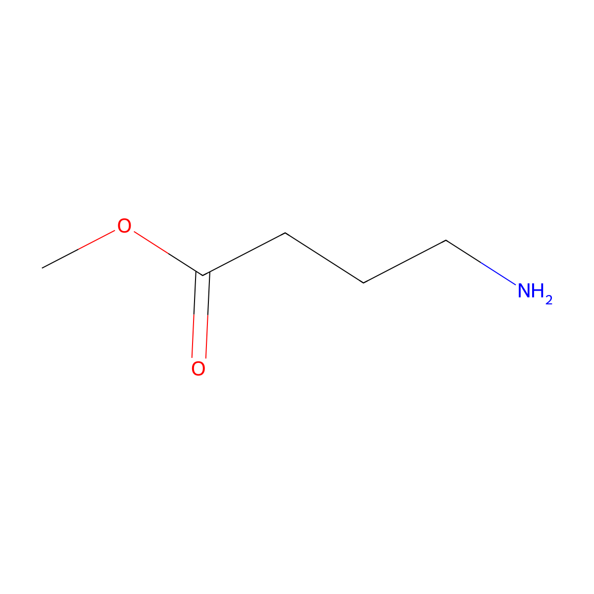 Methyl 4-aminobutanoate molecular structure, CAS 3251-07-8