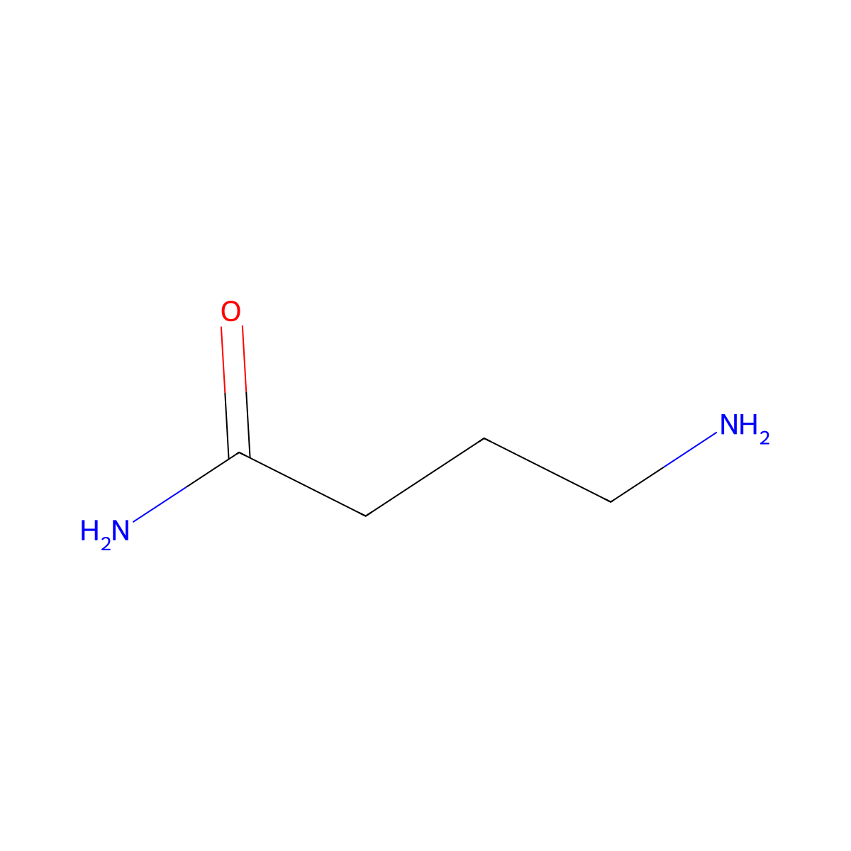 4-Aminobutanamide molecular structure, CAS 3251-08-9