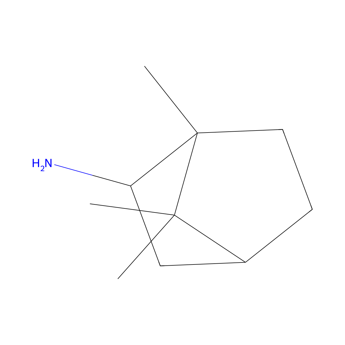 (R)-(+)-Bornylamine molecular structure, CAS 32511-34-5