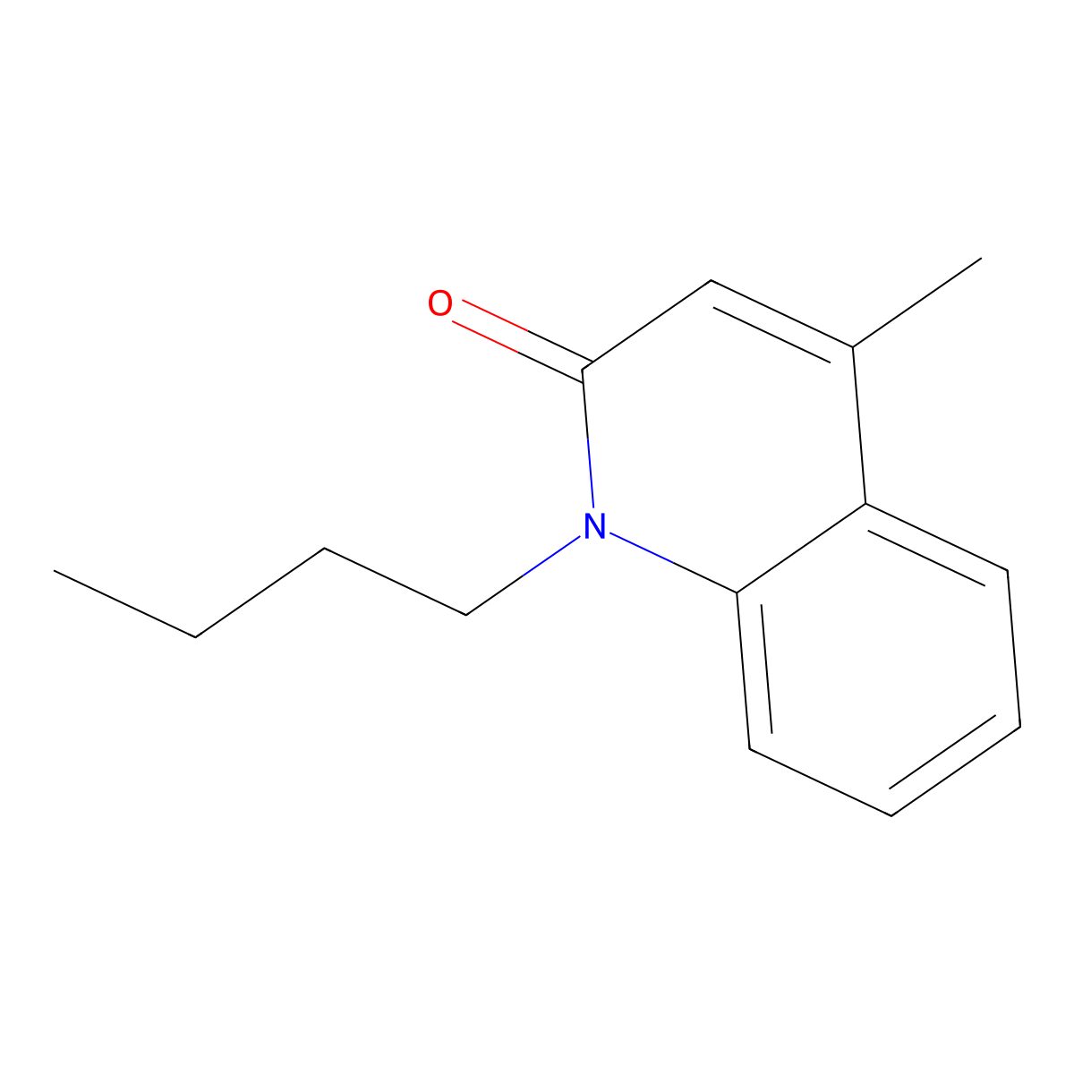 1-Butyl-4-methylquinolin-2(1h)-one molecular structure, CAS 32511-84-5