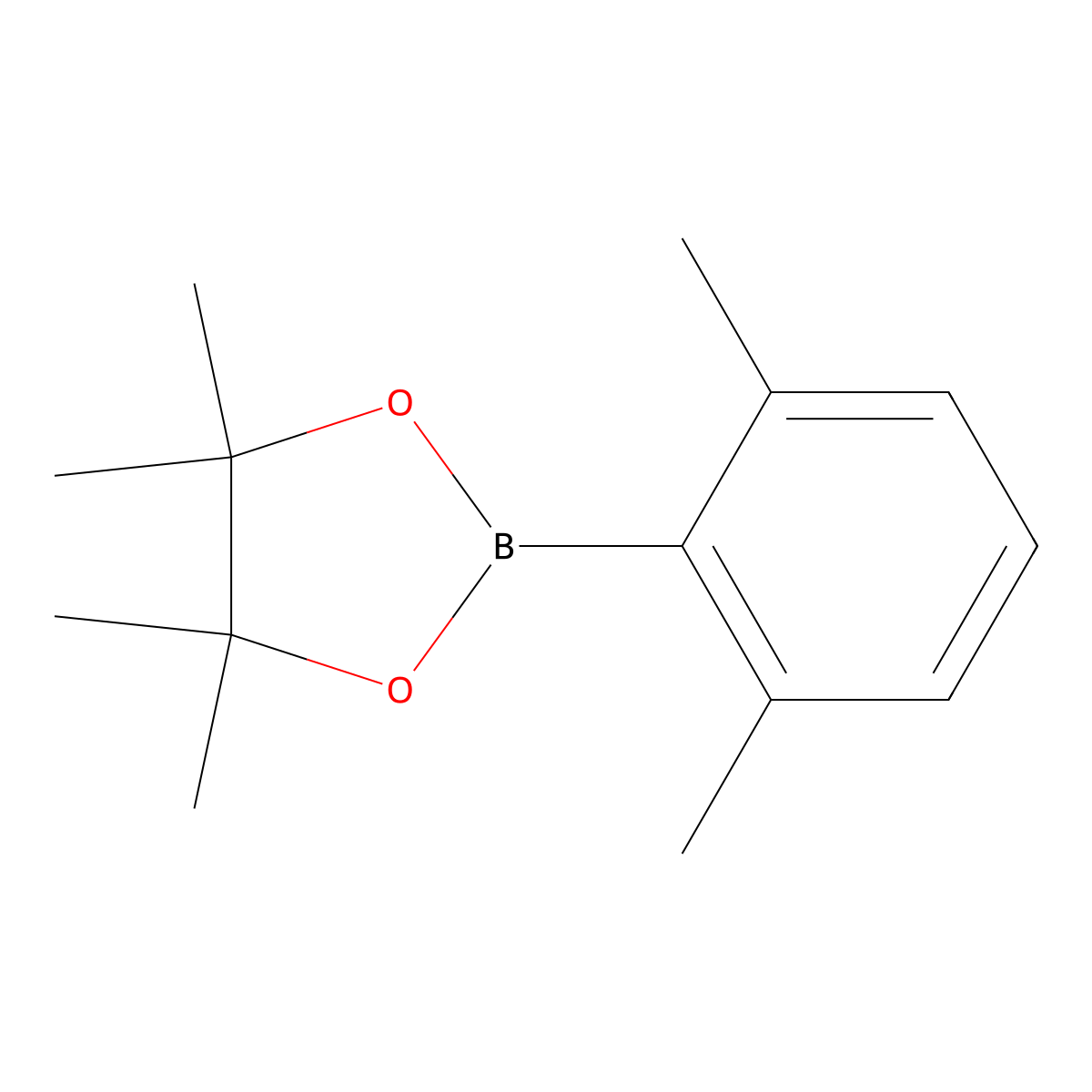 1,3,2-Dioxaborolane, 2-(2,6-dimethylphenyl)-4,4,5,5-tetramethyl- molecular structure, CAS 325141-72-8