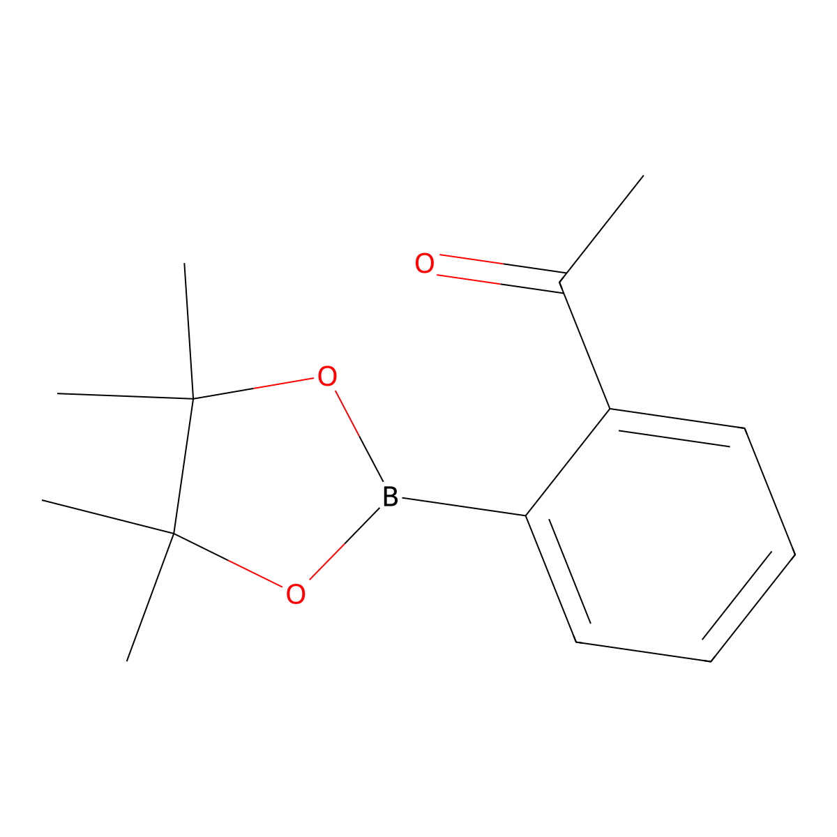 2-Acetylphenylboronic acid pinacol ester molecular structure, CAS 325141-75-1