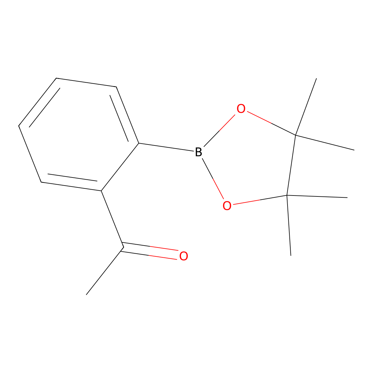 2-Acetylphenylboronic acid pinacol ester molecular structure, CAS 325141-75-1
