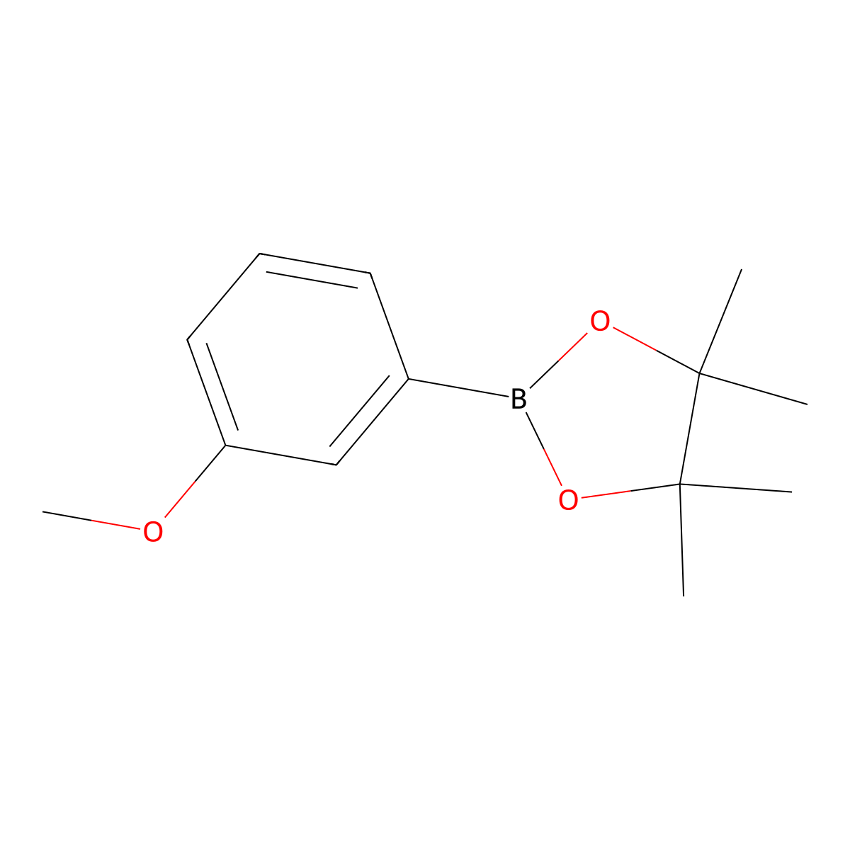 2-(3-Methoxyphenyl)-4,4,5,5-tetramethyl-1,3,2-dioxaborolane molecular structure, CAS 325142-84-5
