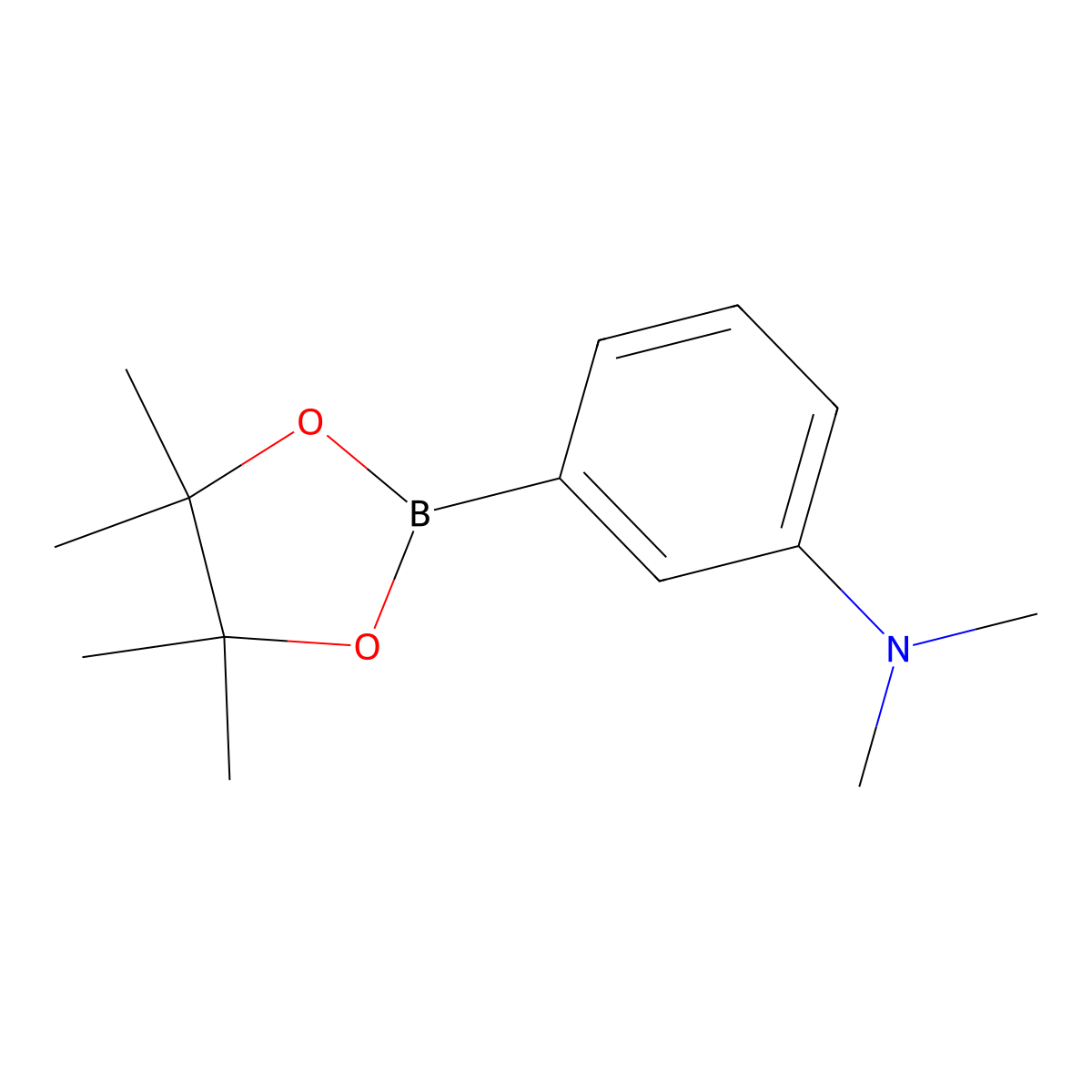 N,N-Dimethyl-3-(4,4,5,5-tetramethyl-1,3,2-dioxaborolan-2-yl)aniline molecular structure, CAS 325142-87-8