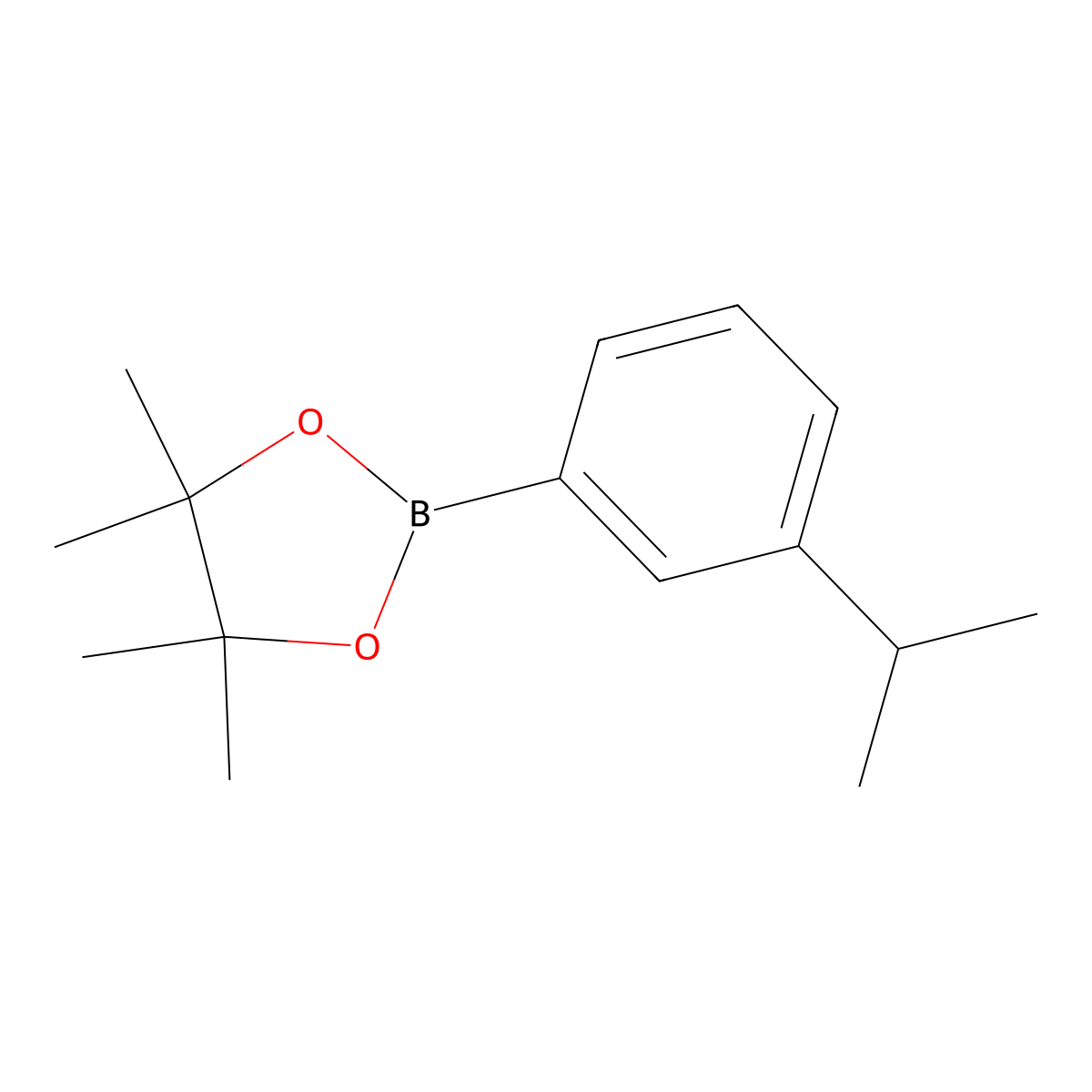 4,4,5,5-Tetramethyl-2-[3-(propan-2-yl)phenyl]-1,3,2-dioxaborolane molecular structure, CAS 325142-89-0