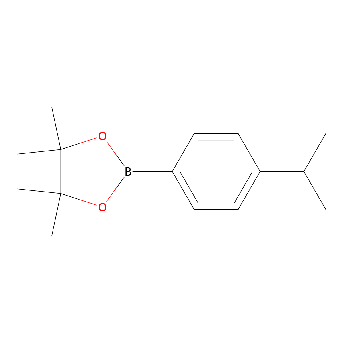 2-(4-Isopropylphenyl)-4,4,5,5-tetramethyl-1,3,2-dioxaborolane molecular structure, CAS 325142-91-4