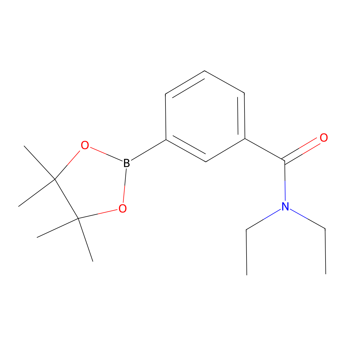 (3-(Diethylamine-1-carbonyl)phenyl)boronic acid pinacol ester molecular structure, CAS 325142-97-0