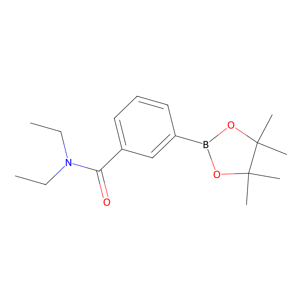 (3-(Diethylamine-1-carbonyl)phenyl)boronic acid pinacol ester molecular structure, CAS 325142-97-0