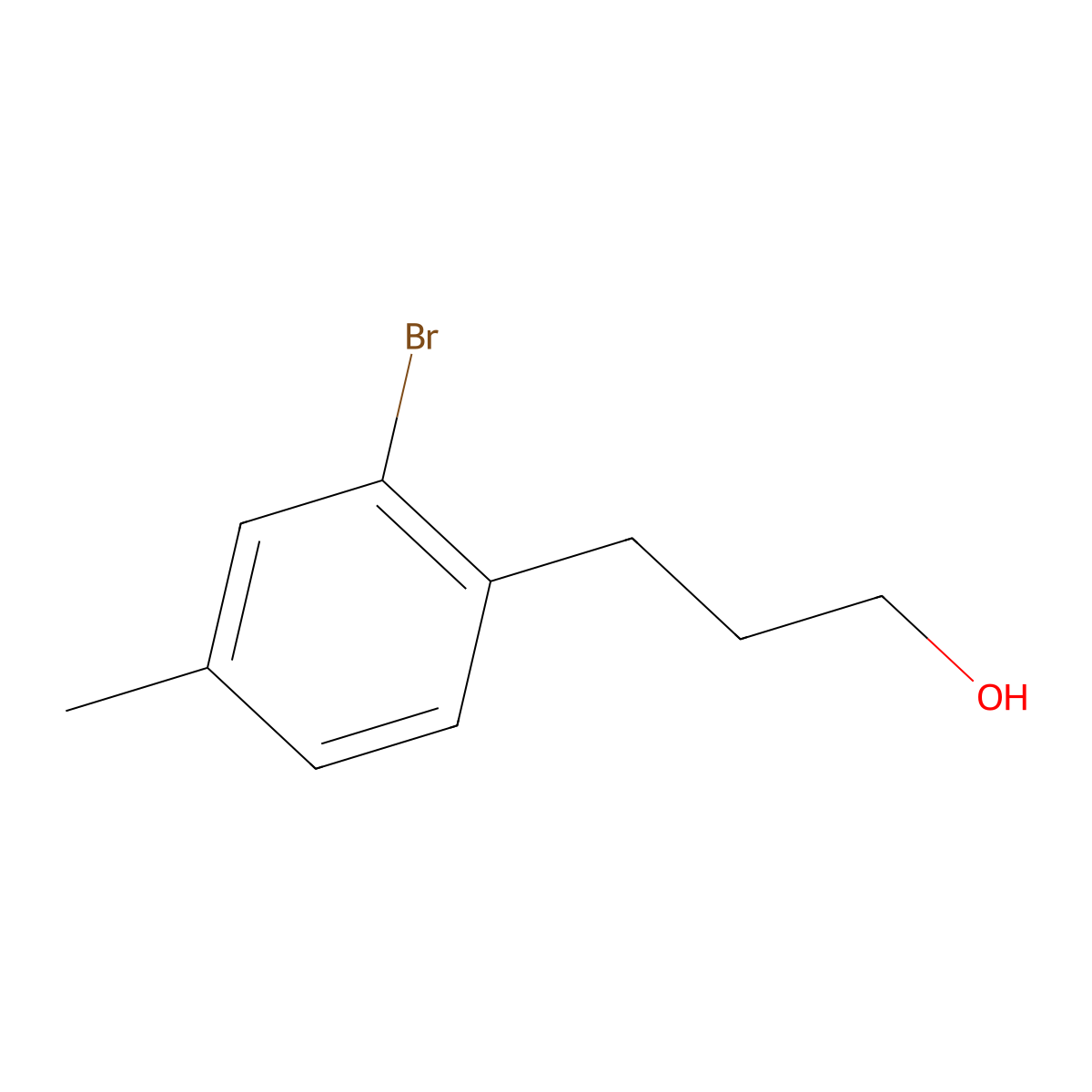 3-(2-Bromo-4-methylphenyl)propan-1-OL molecular structure, CAS 325147-40-8