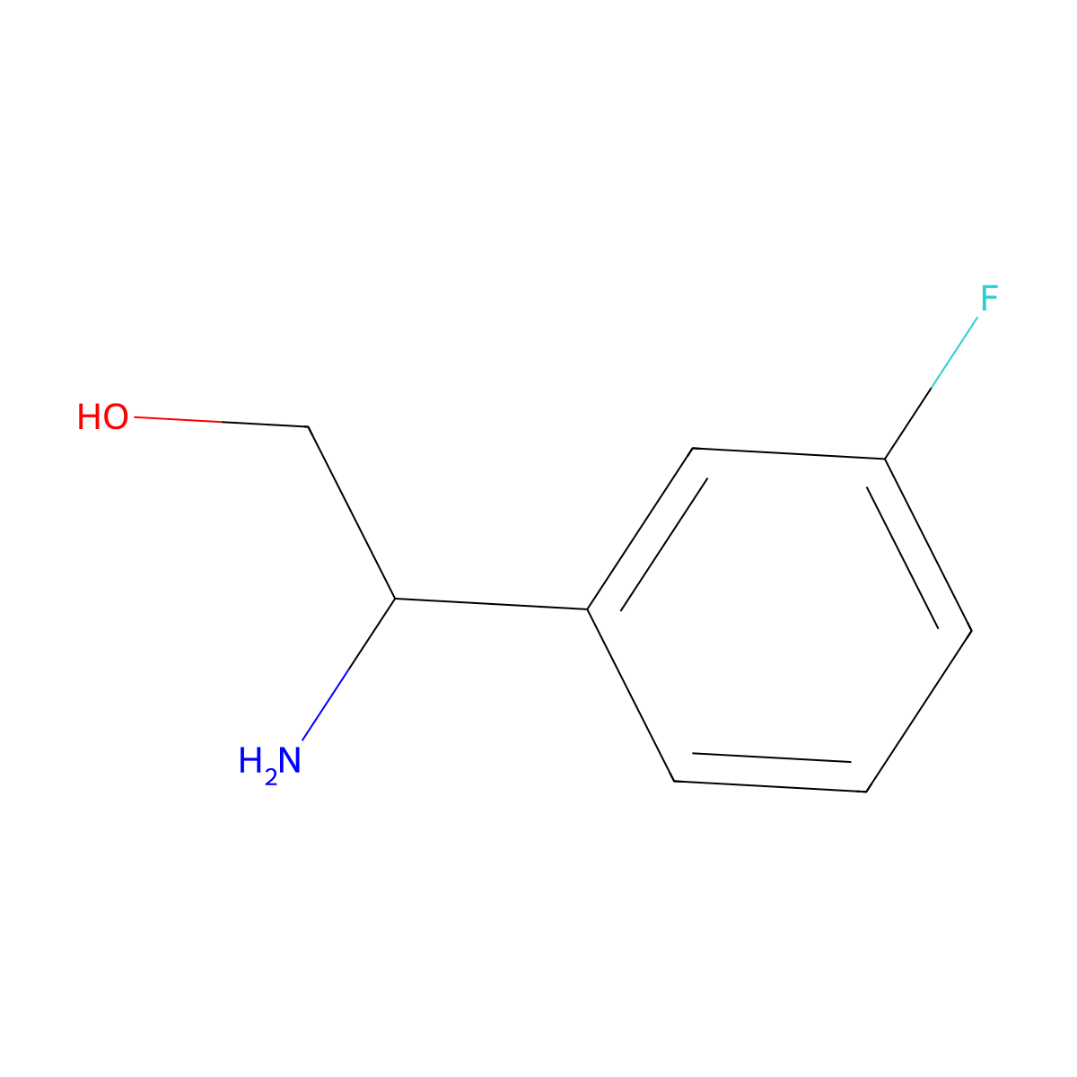 (S)-2-Amino-2-(3-fluorophenyl)ethanol molecular structure, CAS 325152-98-5