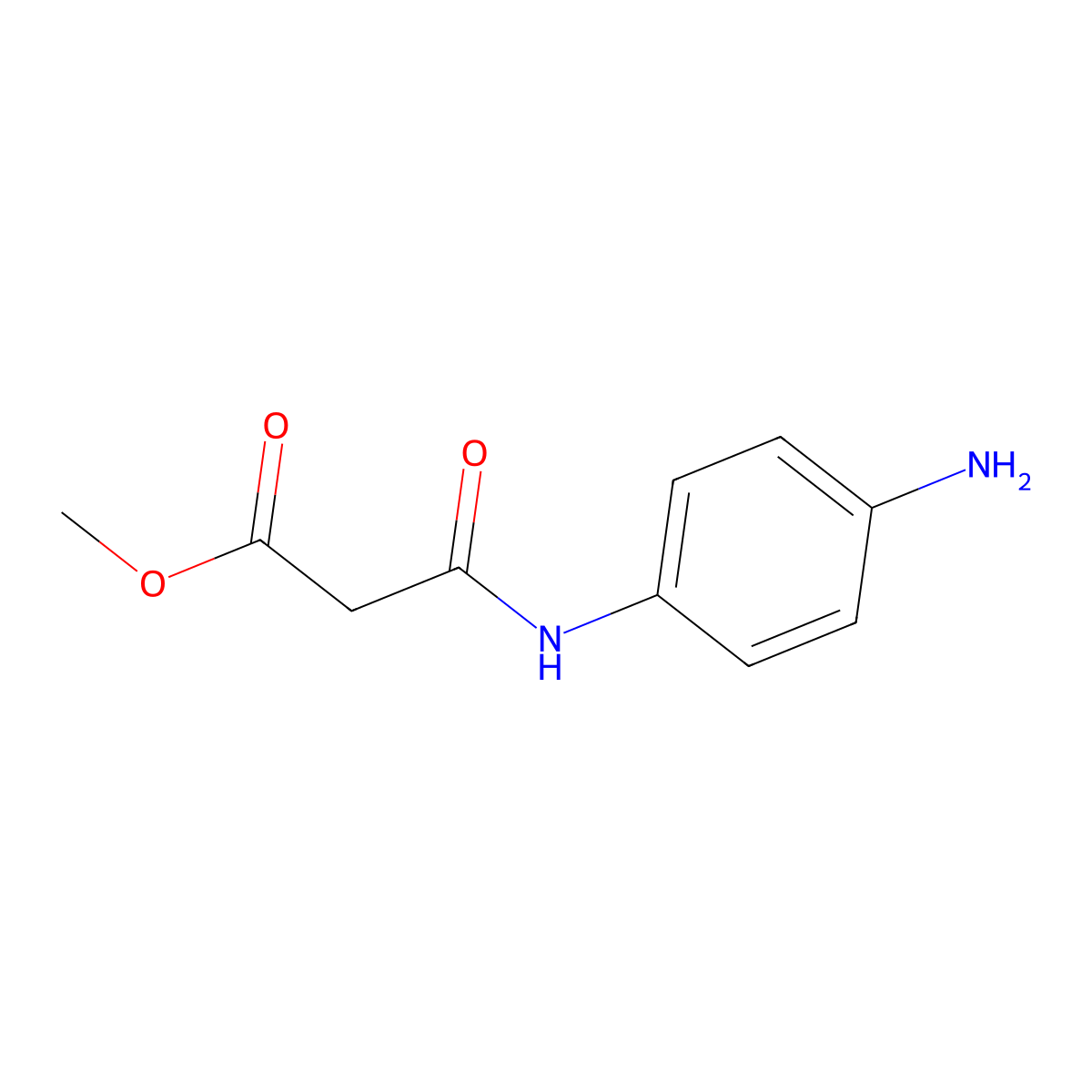Methyl 3-(4-aminoanilino)-3-oxopropanoate molecular structure, CAS 325168-04-5
