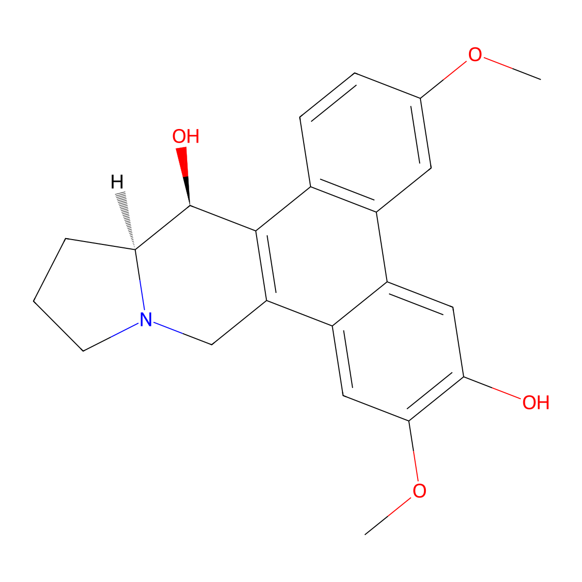 Tylophorinidine molecular structure, CAS 32523-69-6