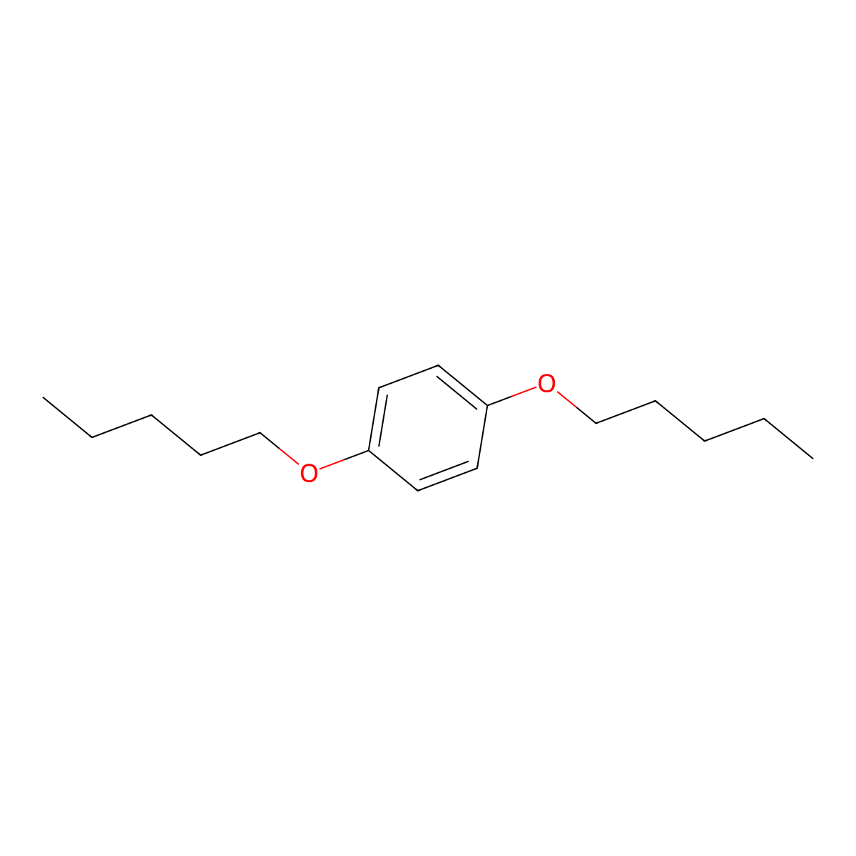 1,4-Bis(pentyloxy)benzene molecular structure, CAS 32527-64-3