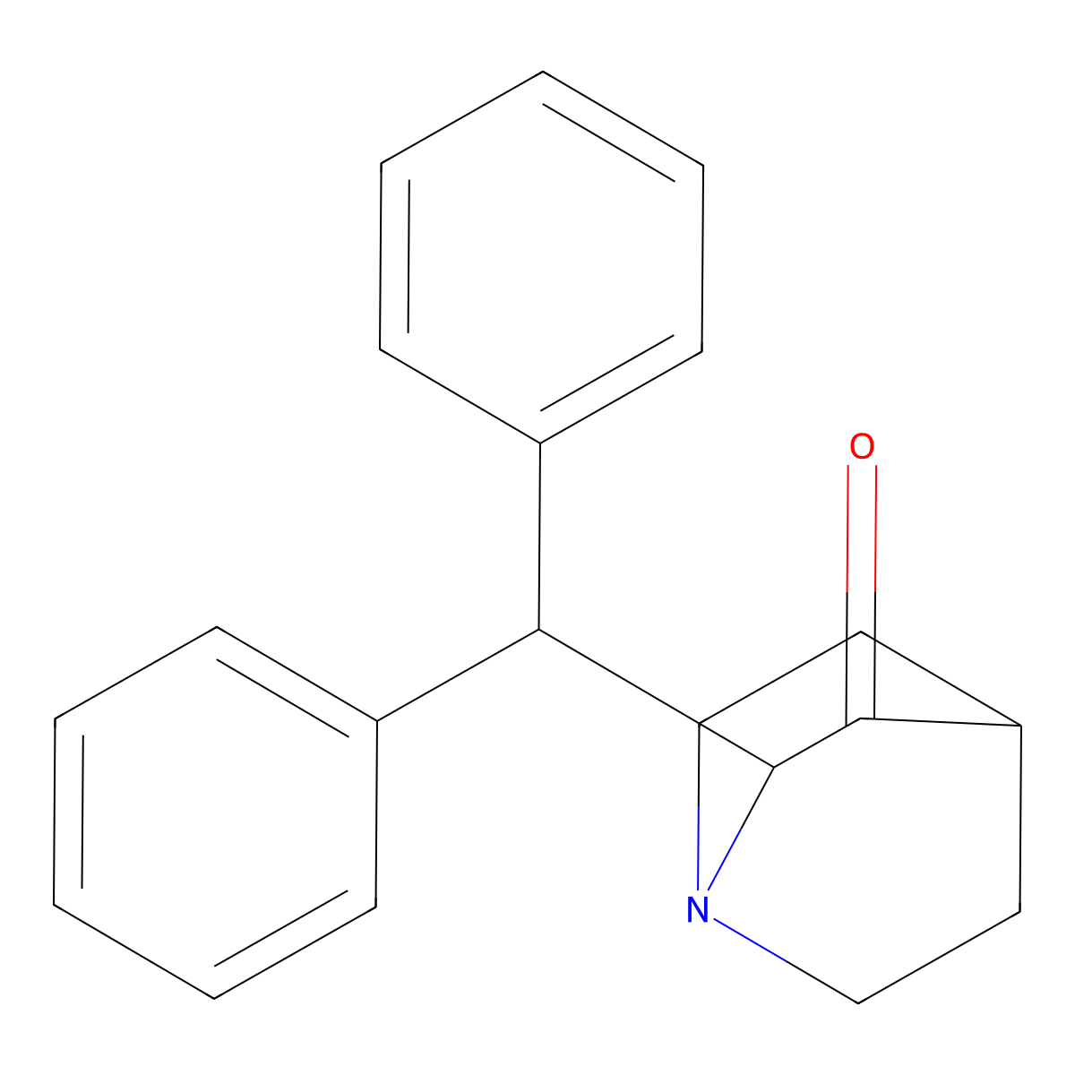 2-Benzhydryl-3-quinuclidinone molecular structure, CAS 32531-66-1