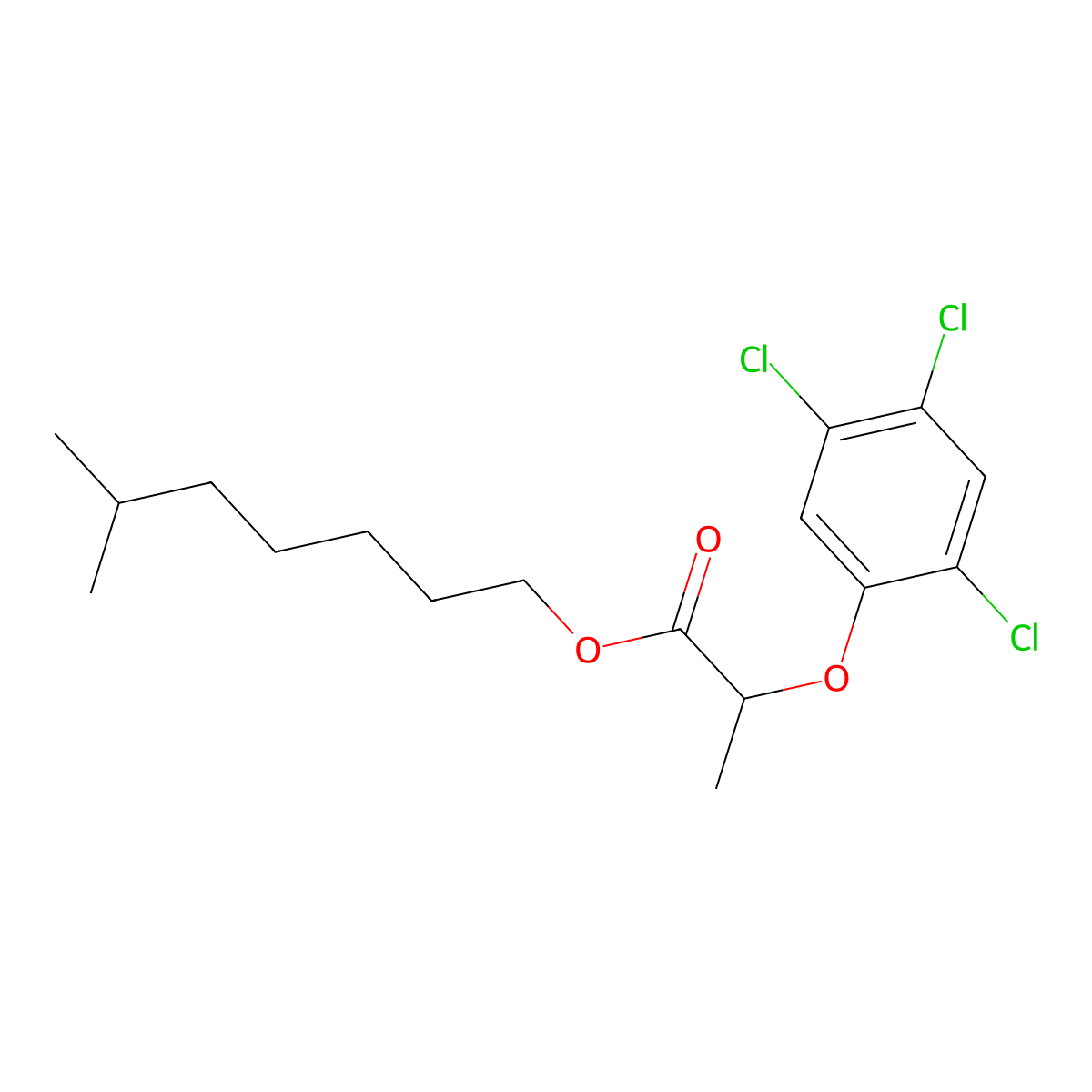 Fenoprop-isoctyl molecular structure, CAS 32534-95-5
