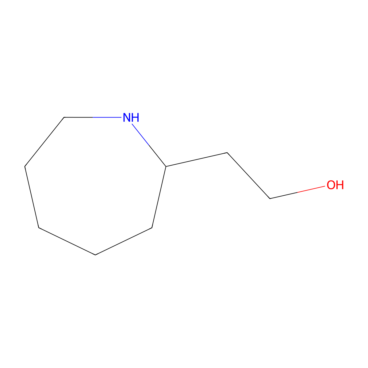 2-(Azepan-2-yl)ethan-1-ol molecular structure, CAS 32537-59-0
