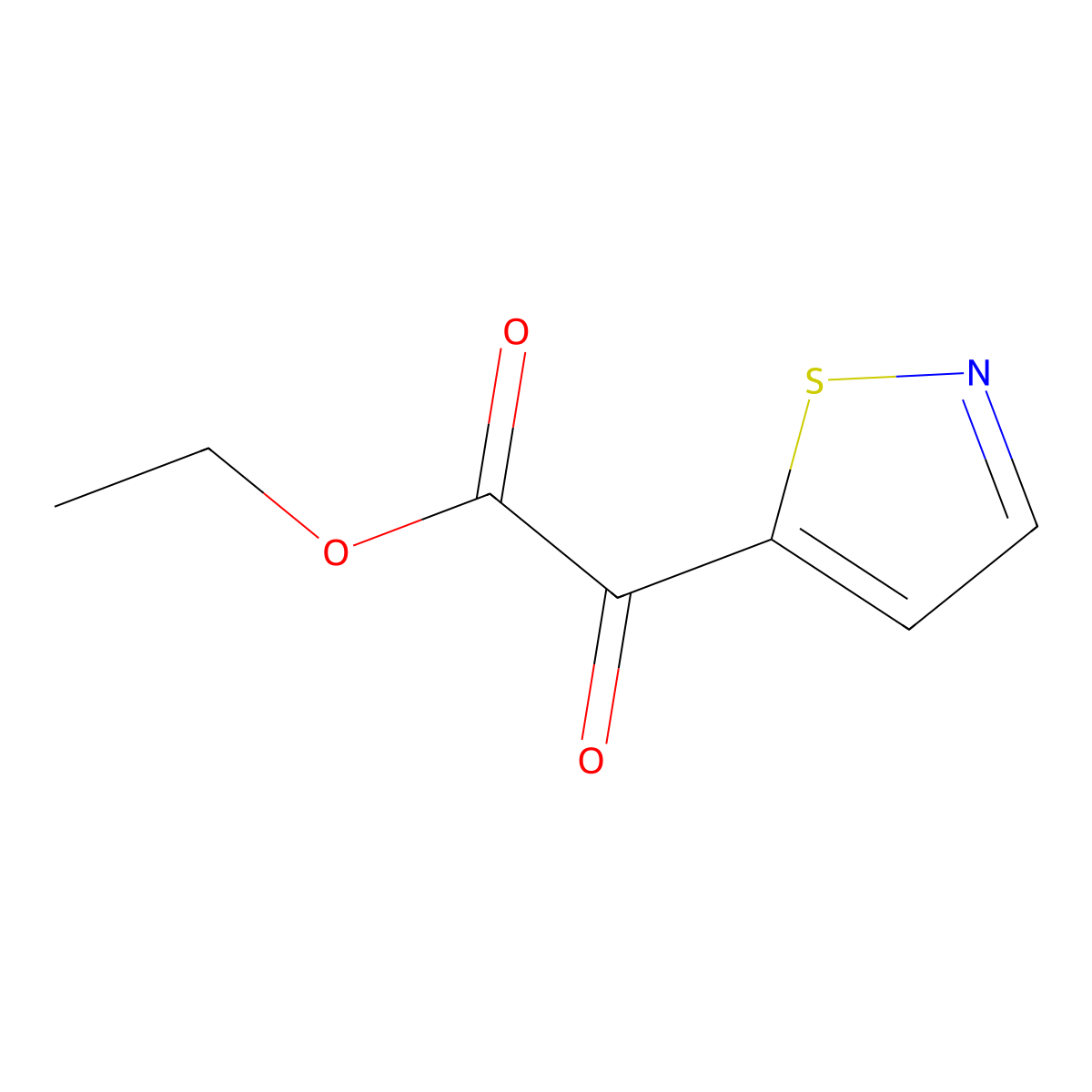 Isothiazol-5-yl-oxo-acetic acid ethyl ester molecular structure, CAS 32540-11-7