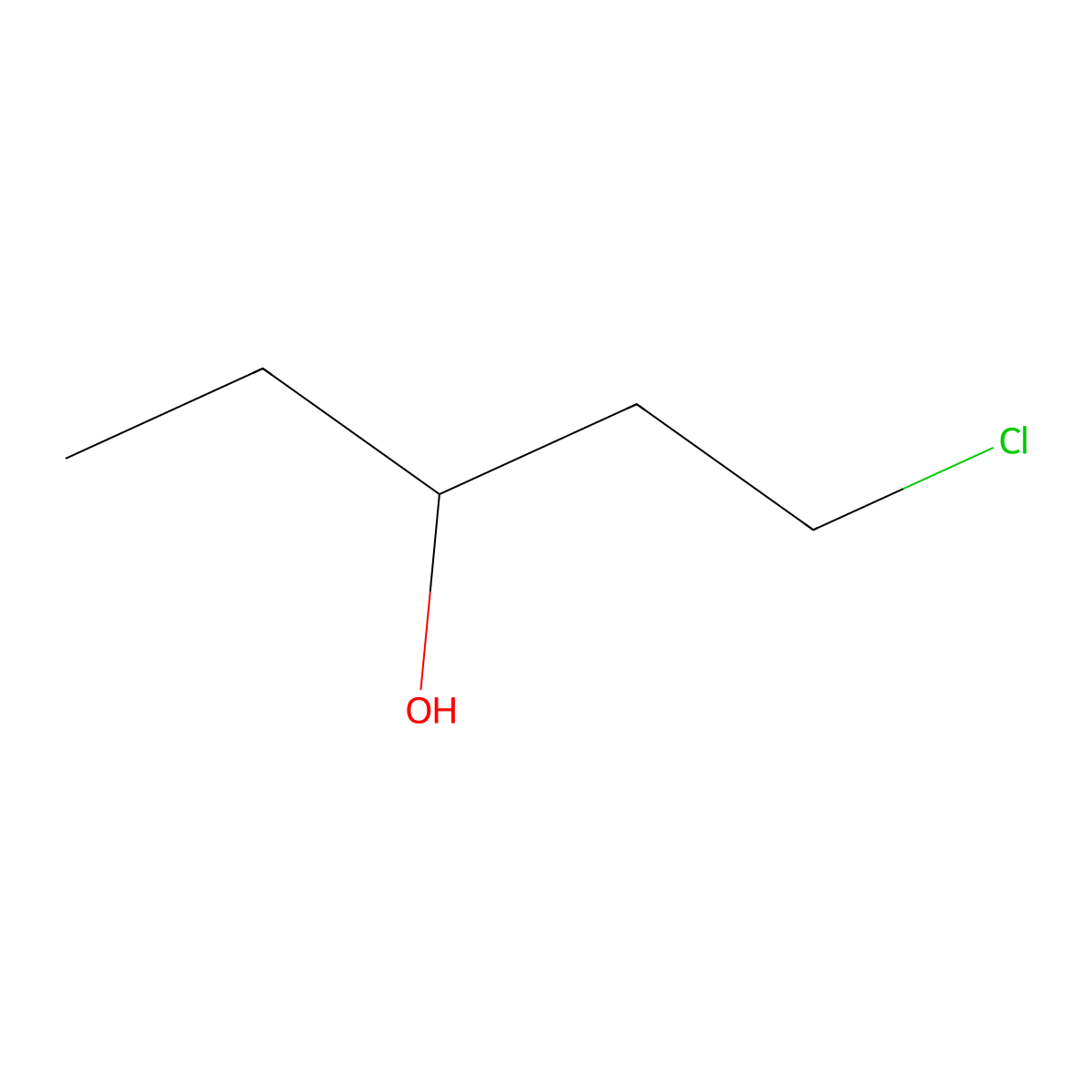 1-Chloro-3-pentanol molecular structure, CAS 32541-33-6