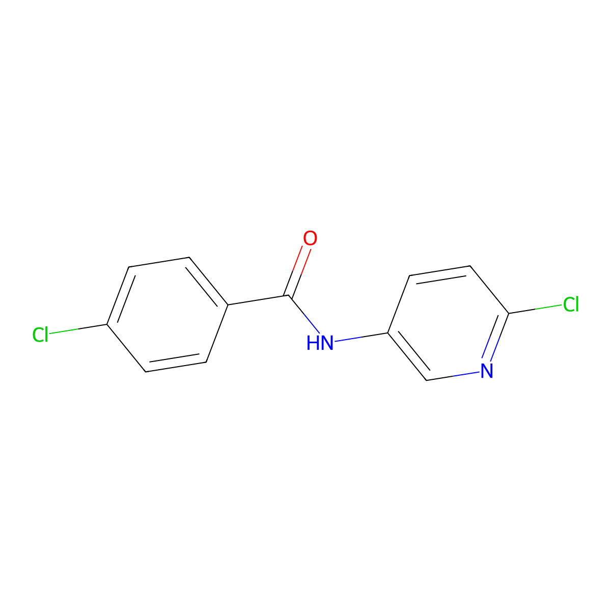 4-chloro-N-(6-chloropyridin-3-yl)benzamide molecular structure, CAS 325457-99-6