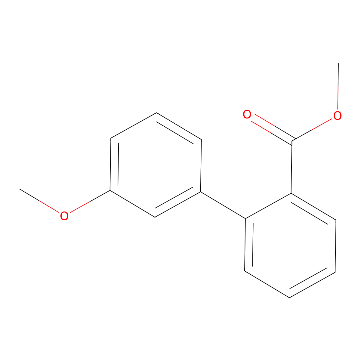 Methyl 2-(3-methoxyphenyl)benzoate molecular structure, CAS 325459-93-6